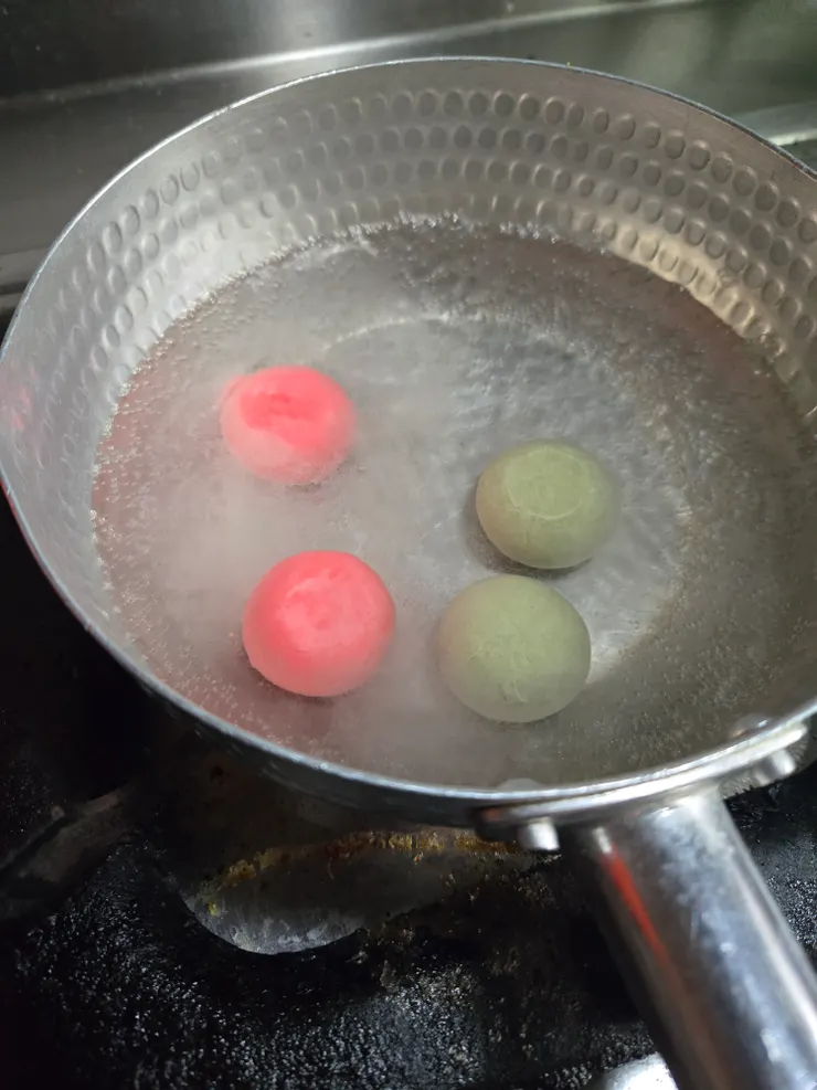 煮法和一般湯圓一樣