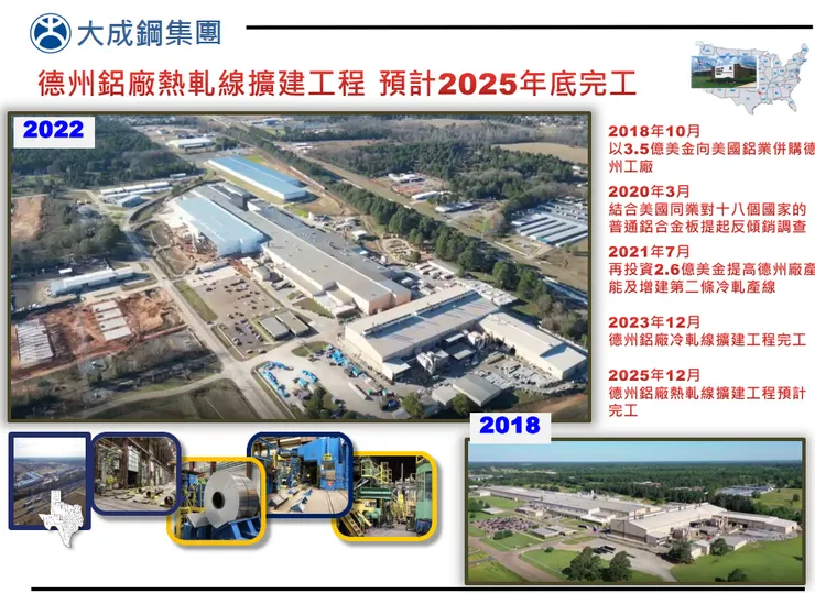 截自大成鋼法說會簡報