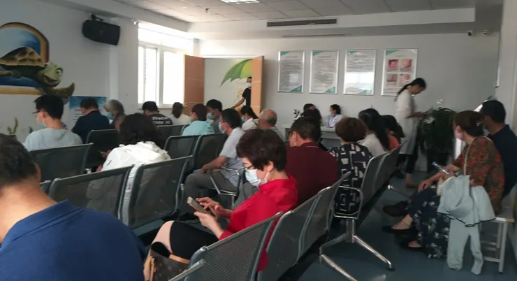 大丰城西衞生服務中心，施打疫苗後留觀半小時