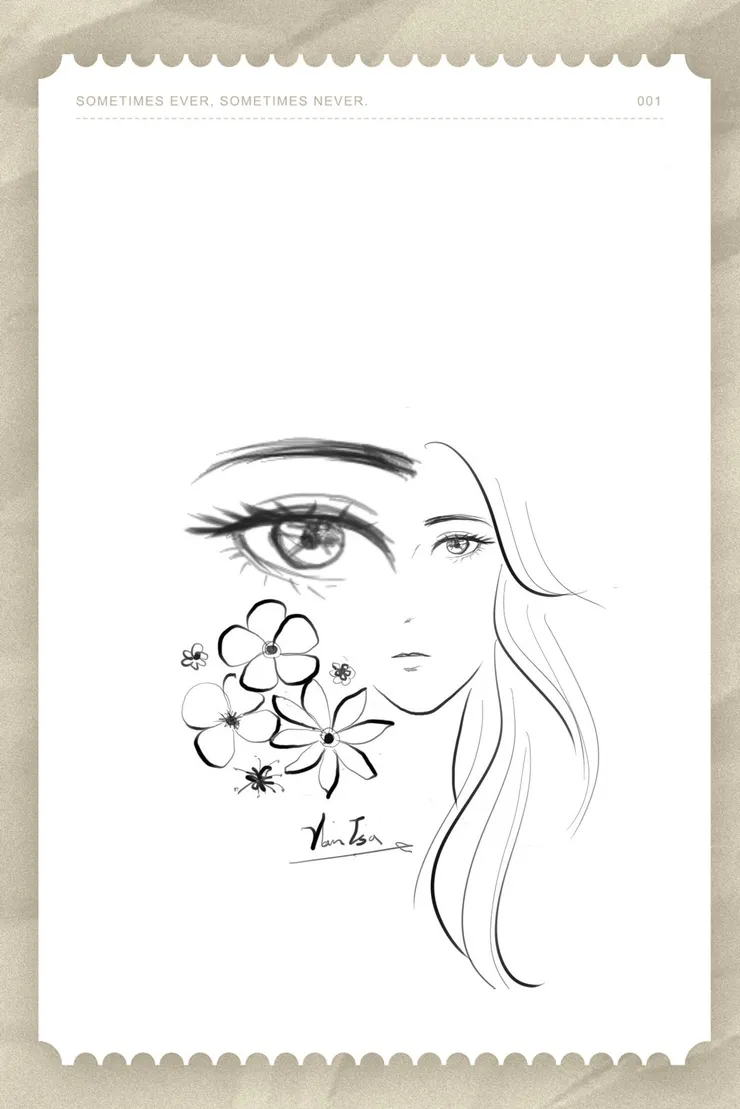 ipad繪製/左眼是複製右眼,再翻轉放大成左眼