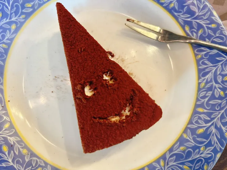 我的蛋糕在笑啊。