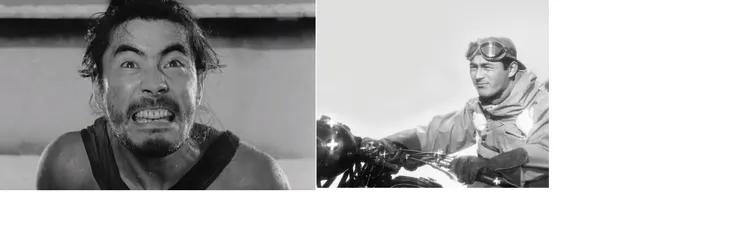 可以見到同年上映的三船敏郎於"羅生門"中和"醜聞"裡，形象有極大的不同