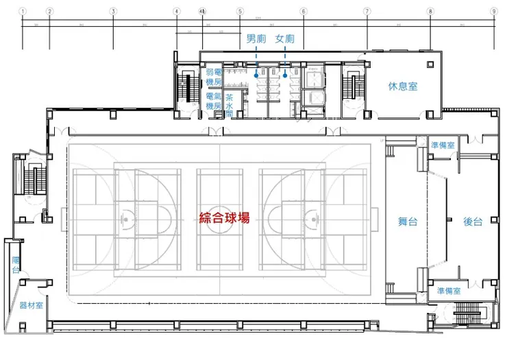 5層平面圖(圖自台北市政府工務局新建工程處)