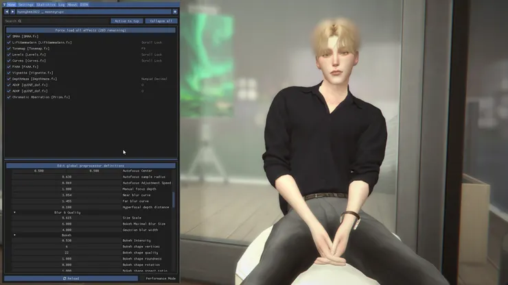 這個人物就是用alpha髮，明顯看得出來頭髮被效果吃掉