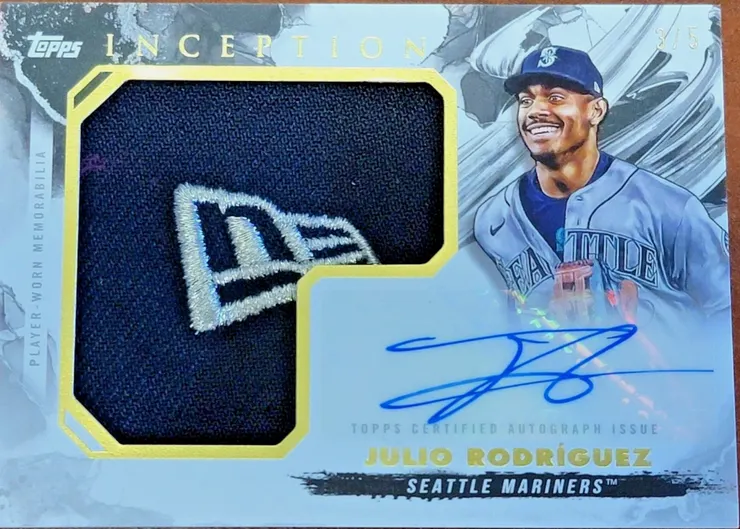 2023 Topps Inception Auto Jumbo Hat Patch