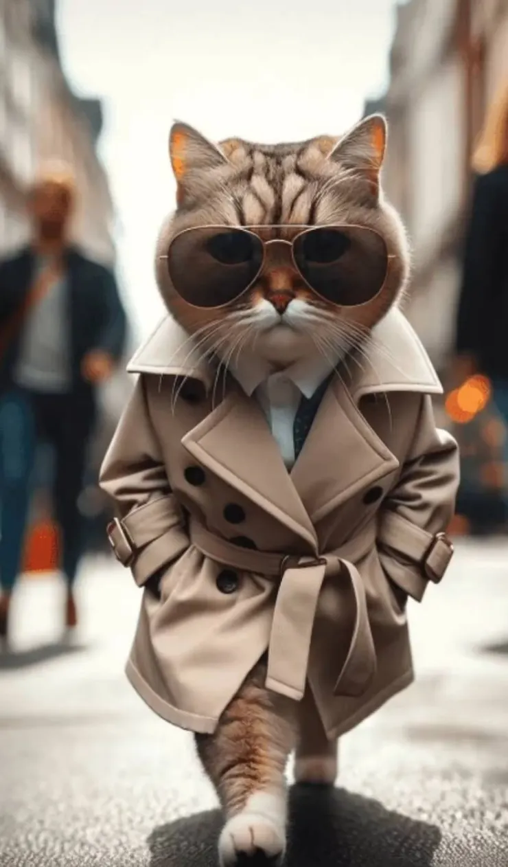 沒看過黑貓幫的酷貓嗎？我可不是因為聖誕節才打扮的。