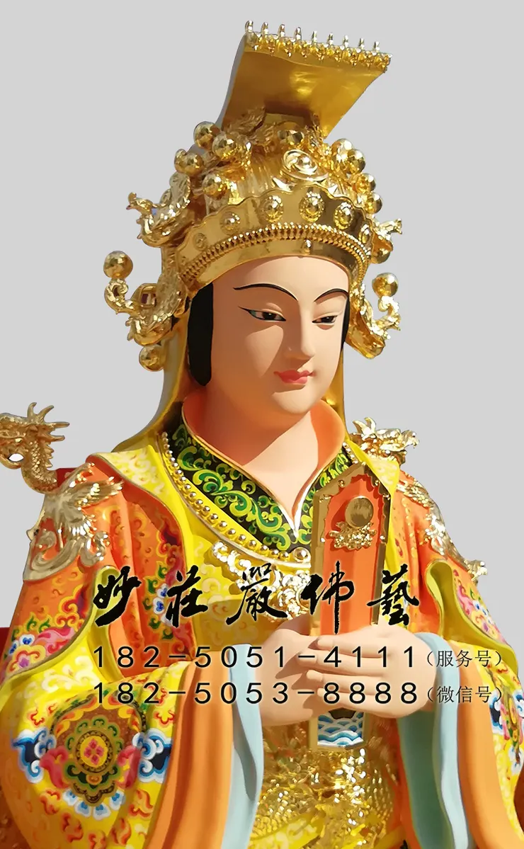 媽祖神像左側近照實拍圖