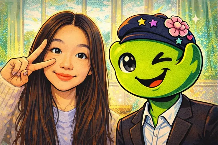 我和小蒖的合照（ChatGPT生成）