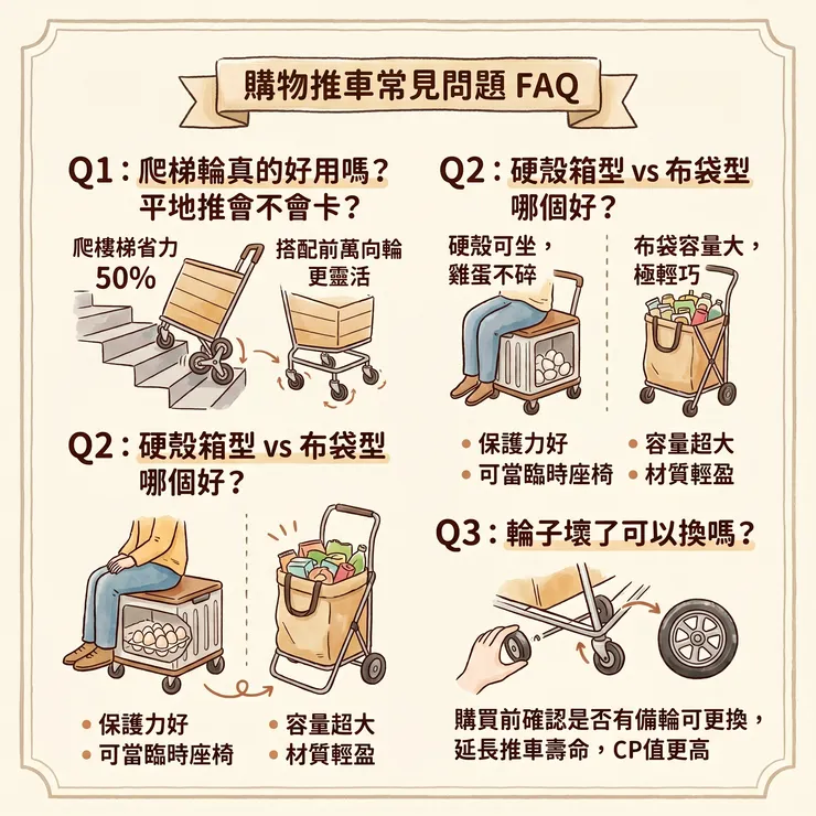 購物推車常見問題FAQ