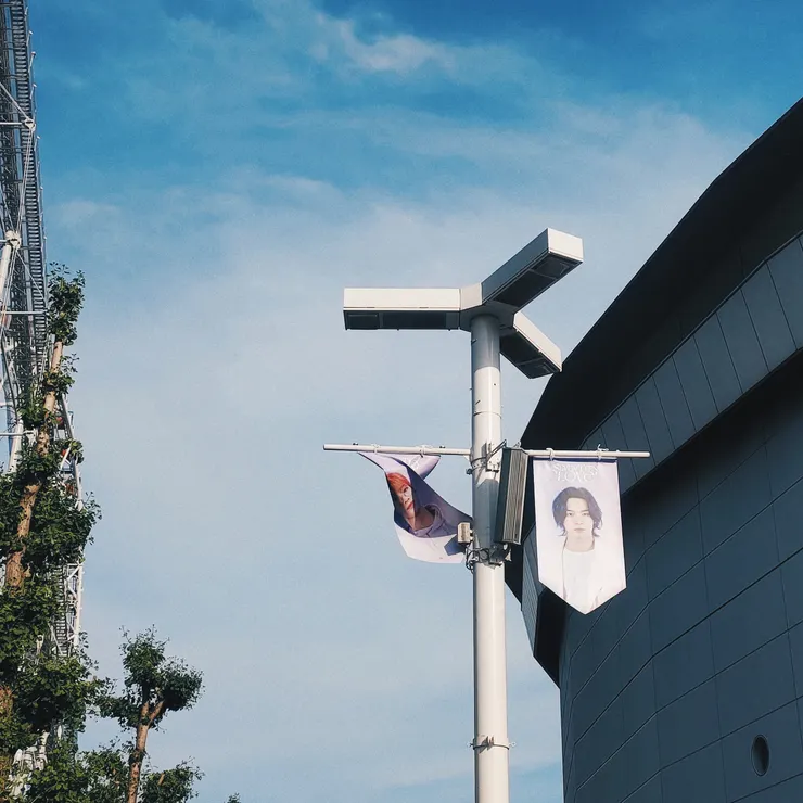 #被巨風吹皺的旗子