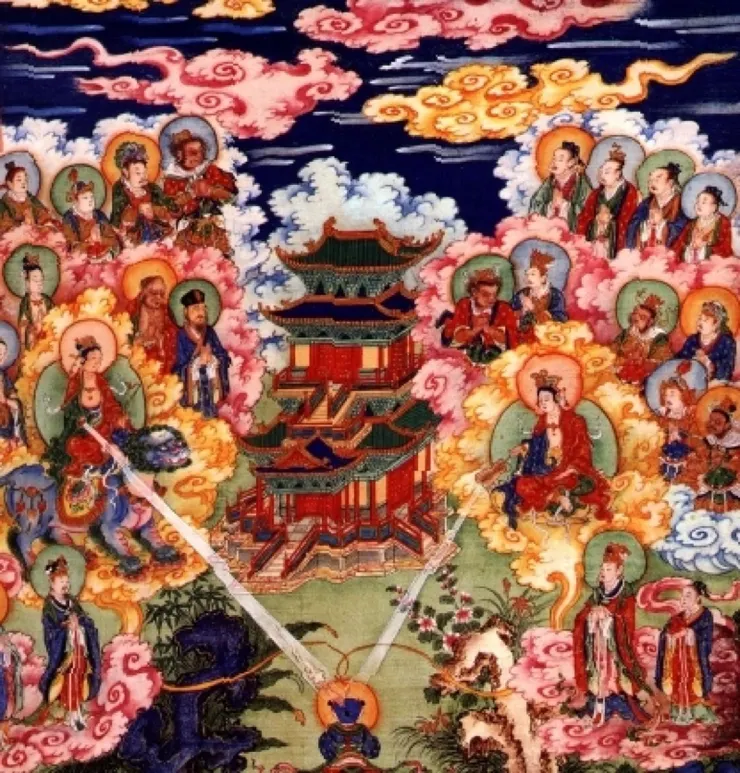 善財童子 拜彌勒菩薩
