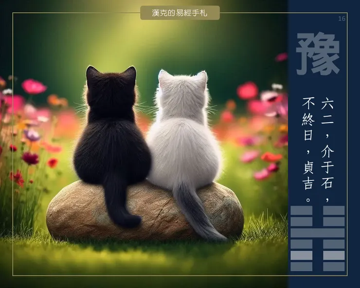 豫卦六二，快樂有度，懂得取捨。 （漢克設計，AI生成圖）