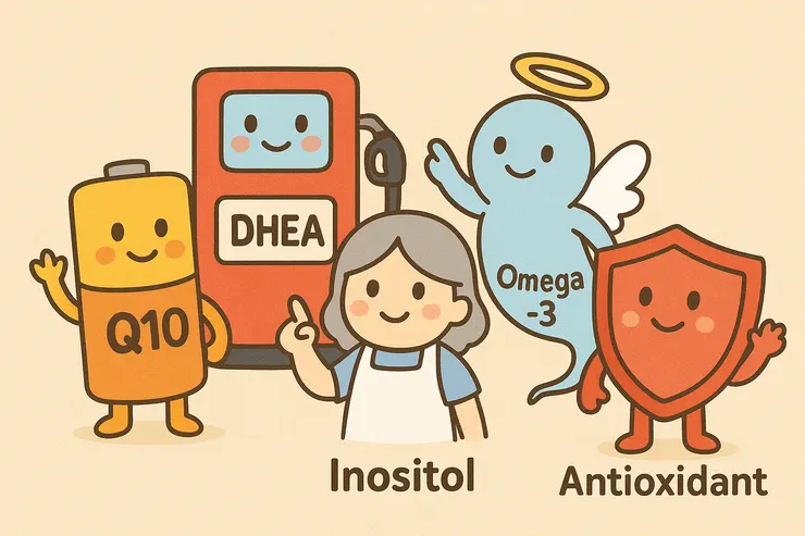 五大營養守護,讓卵子精子活力滿格。