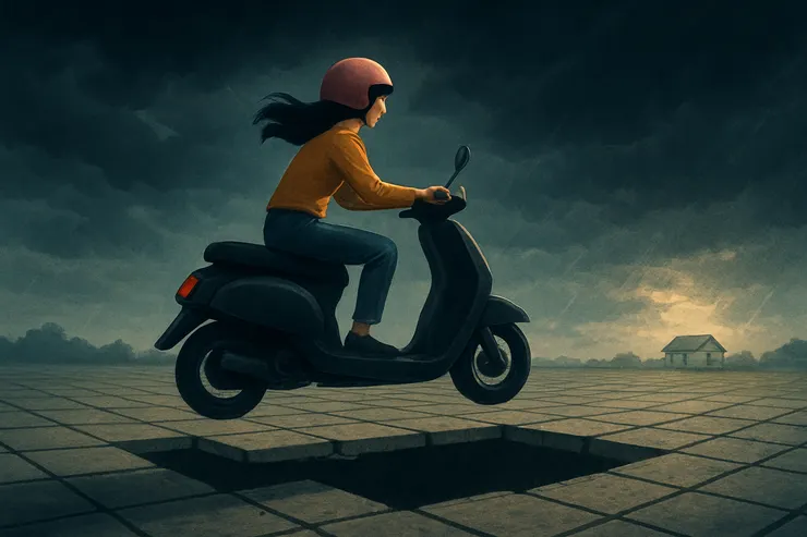 其實是柏油路面，場景更大 - AI