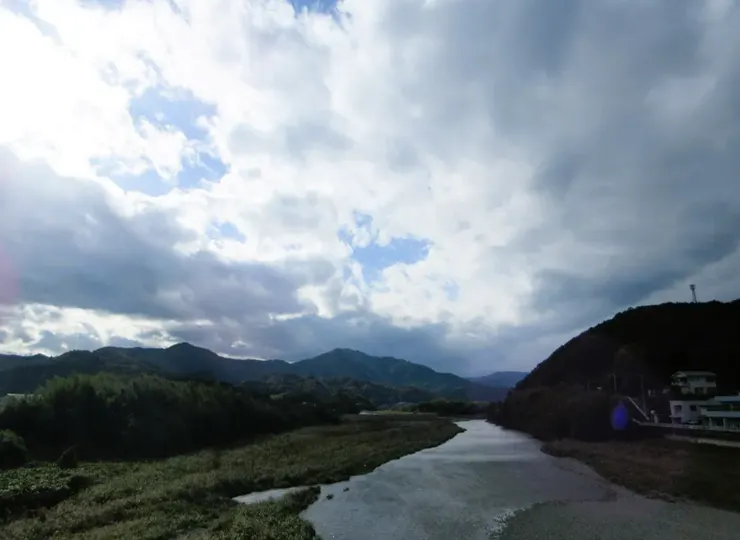 一宮橋，橋上風景，這裡風好大好大！