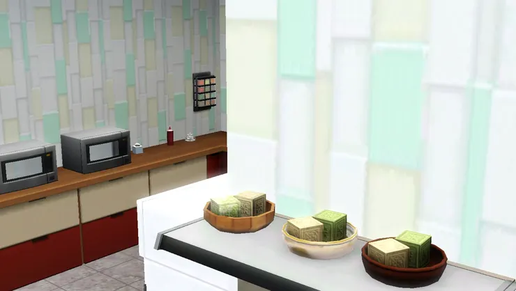 這邊櫃頂的肥皂，不能吃。