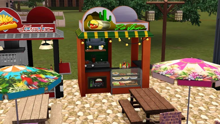 墨西哥捲餅十分受歡迎，怎能不來公園擺攤？