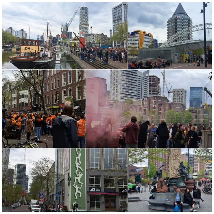 街頭 音樂很嗨 , 往市場方向走..經過海事博物館電音表演