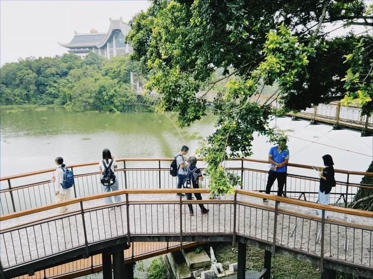 美麗的峨眉湖風景