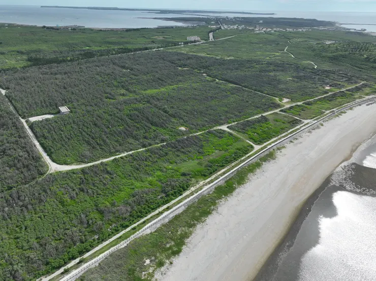 赤崁地下水庫空拍圖（圖片來源：澎湖知識平台2024.6.18攝）