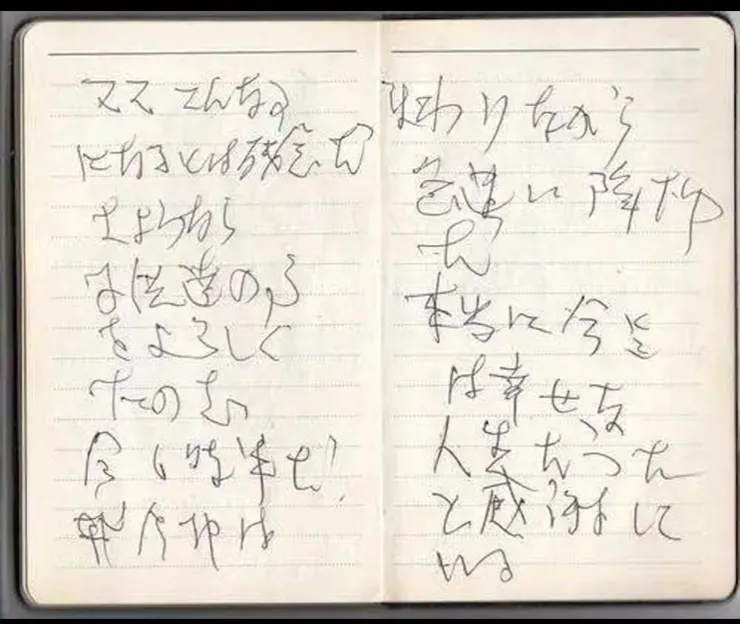 在飛機上的爸爸寫給還在家的媽媽與孩子們的遺書