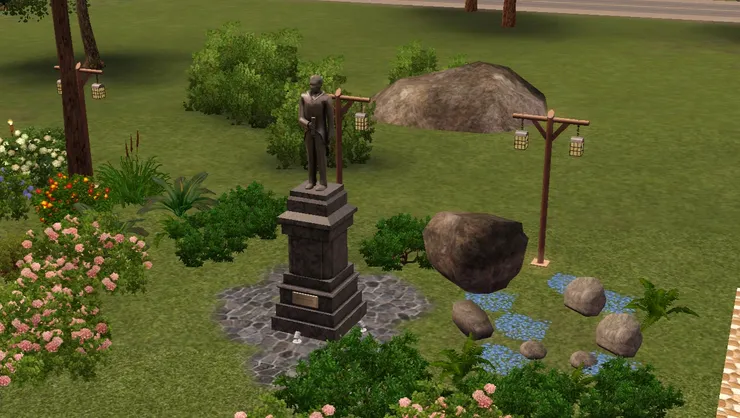 雖然公園不一定有，香港大部公園也沒有，但我覺得公園很適合放人物的雕像。這個公園其實是他的紀念公園吧。