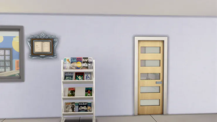 走廊擺著雜誌架，歡迎師生取閱雜誌。