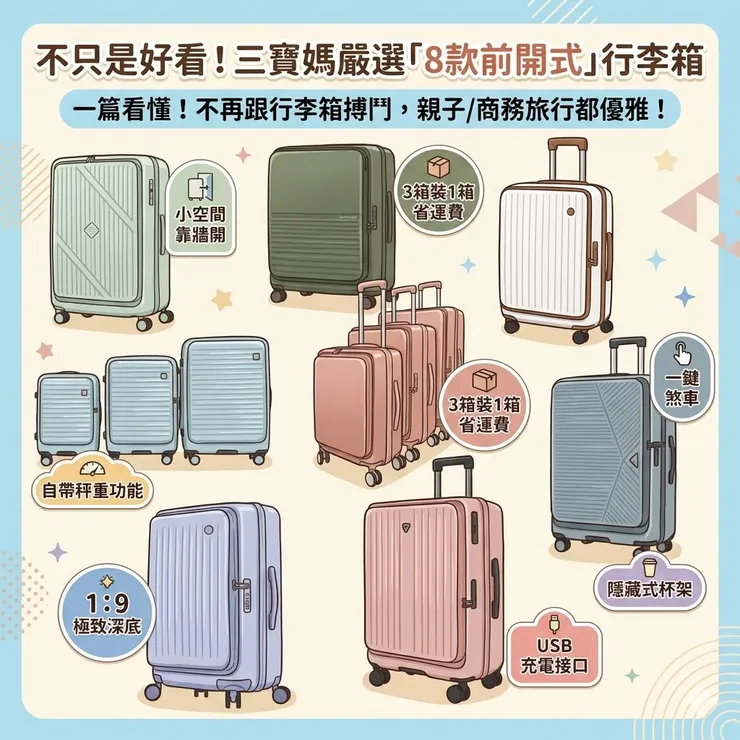 為什麼你該換一咖前開式行李箱？