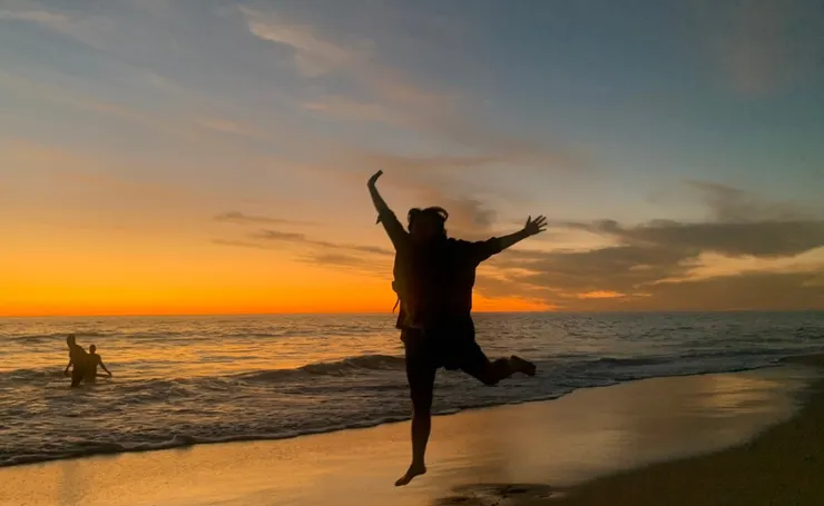 伯斯海邊的療癒。（圖/Shao提供）