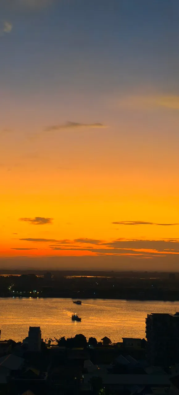 今天早上拍攝的湄公河