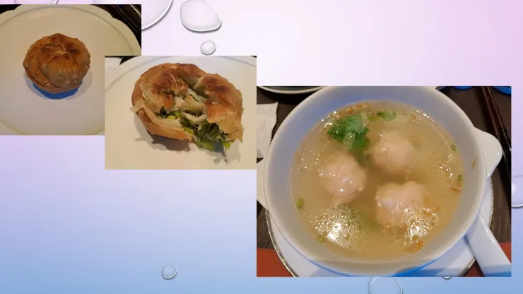 蔥油餅+鹿港蝦丸