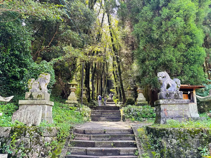 上色見熊野座神社狛犬(自行拍攝)