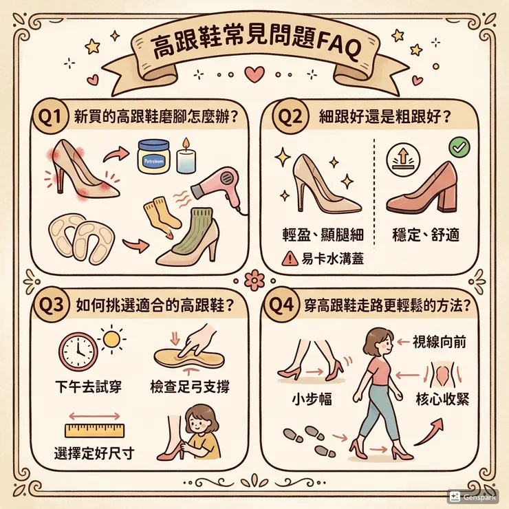 高跟鞋常見問題FAQ
