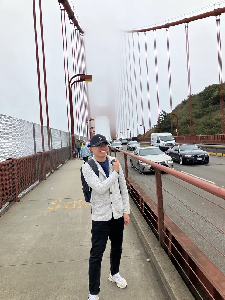 差點沒冷死我...走過去很拼（金門大橋）