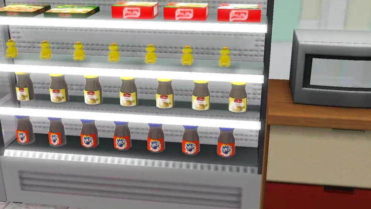 有冷藏食物和鮮奶酸奶。