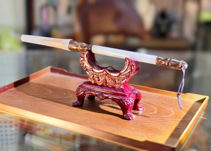 我的新法器-翡翠毛筆