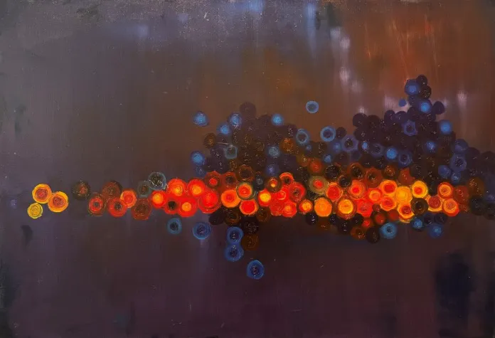 陳益村作品-那光灑落