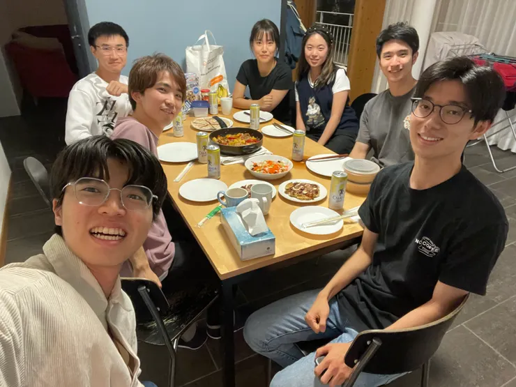 到日本朋友家作客