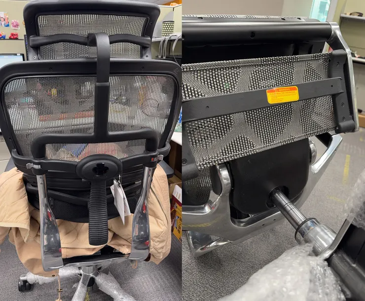 Ergohuman 坐椅升到最高後自動下降