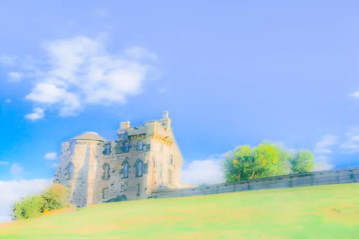 愛丁堡卡爾頓山上的舊天文台一景