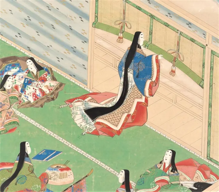 住吉廣賢『清少納言圖』/愛媛県美術館藏