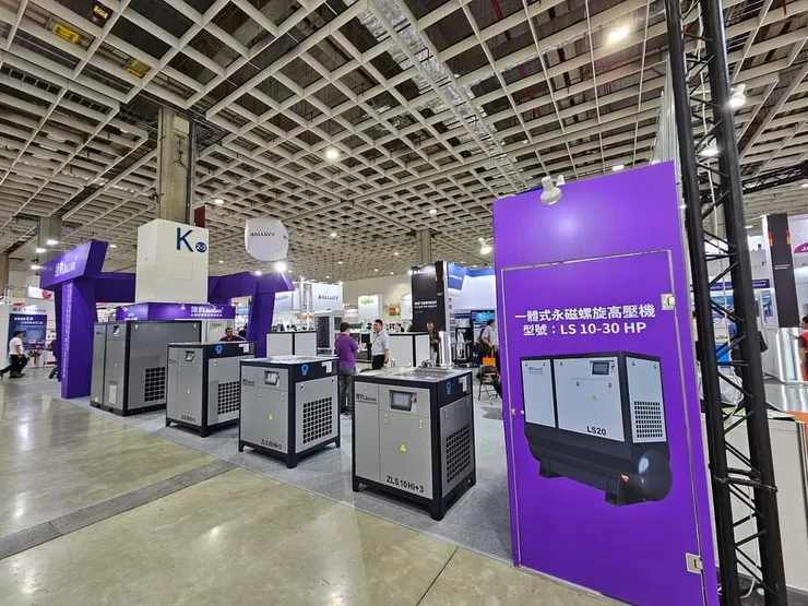 專業展會曝光 透過展示會讓客戶直接體驗節能空壓機運轉