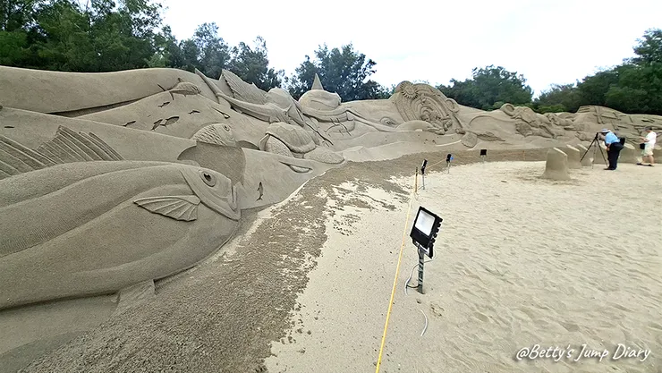 ▲2025苗栗「通霄沙雕藝術節」逍遙沙城/圖片來源：Betty's Jump Diary