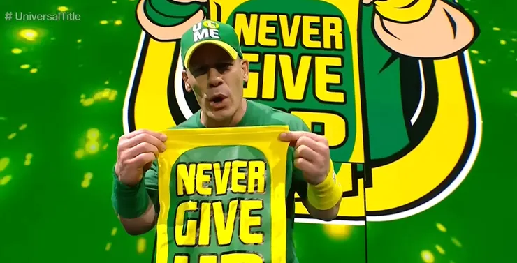 Never give up，不僅是口號，也是信念。