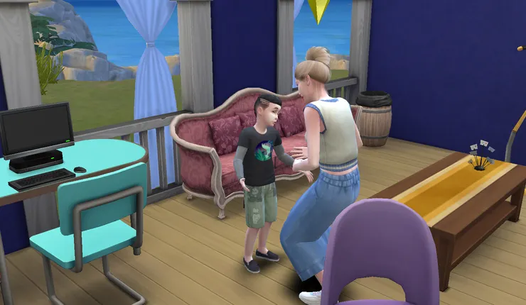 子安出生, 子誠一開始是擔心的...