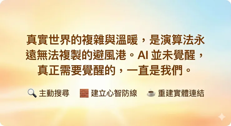 人類需要奪回主導權