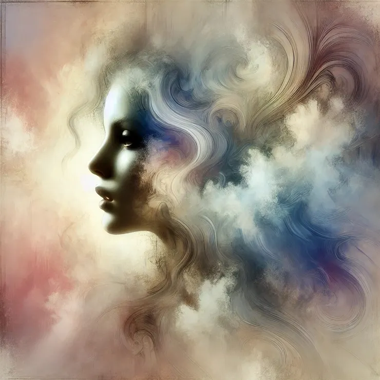 The portrait now gracing her table was an enigma, layered and blurred, as though two souls had merged within its canvas. Jane called it The Whispering Mirror.