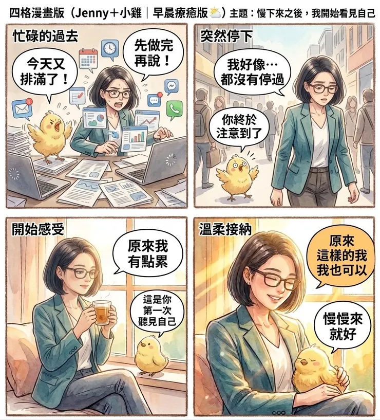 慢下來之後 我開始看見自己