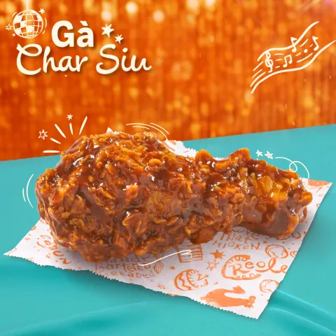 越南Popeyes路易斯安那Cajun風味炸雞,醃製12小時,是六品牌中口味最有個性的選擇