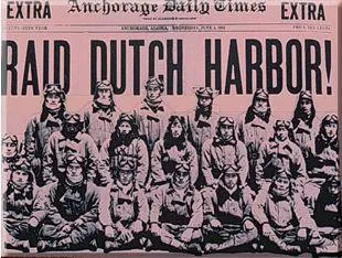 1942年6月3日《安克雷奇每日時報》頭版刊登了這起攻擊事件